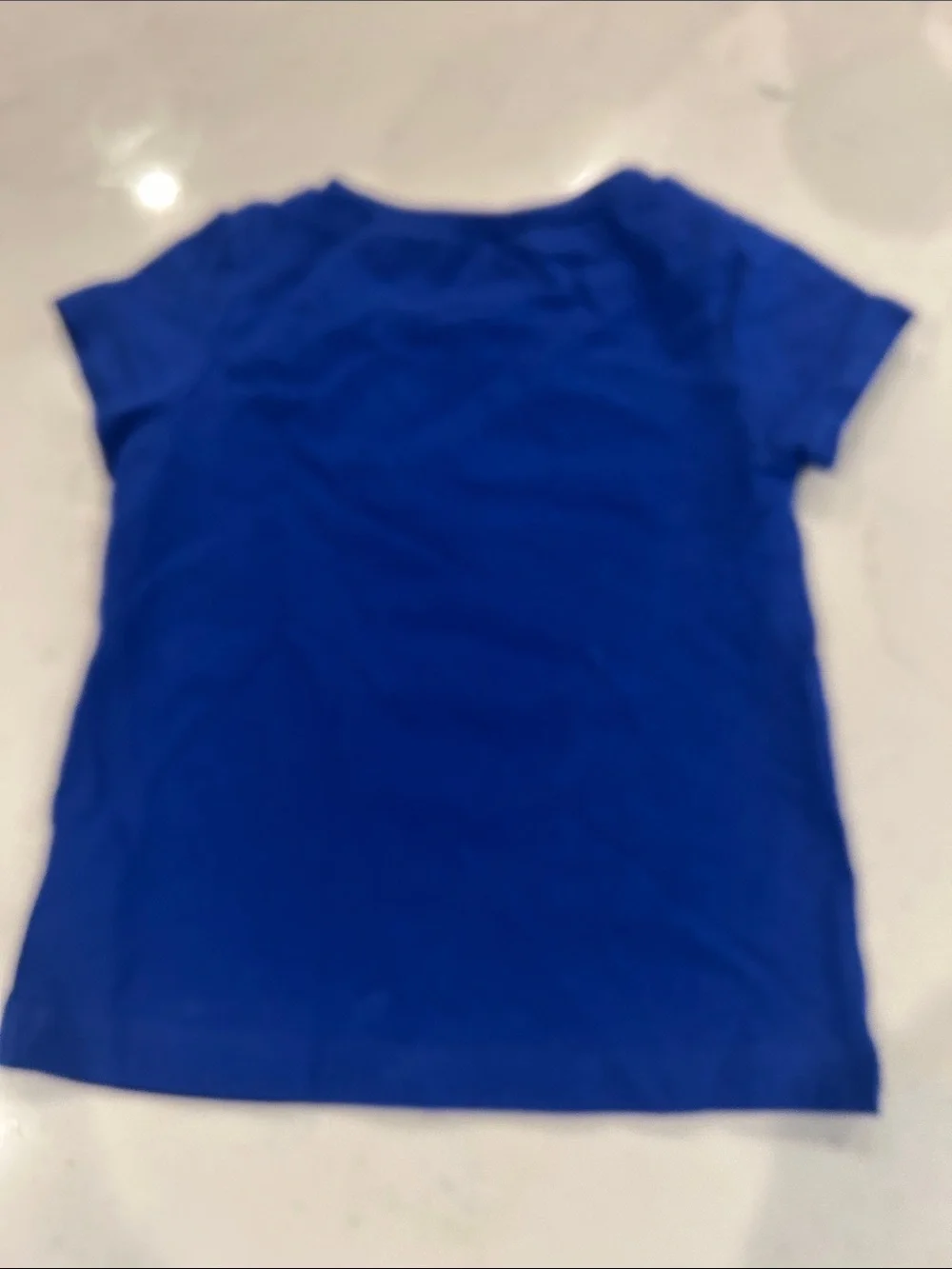 OshKosh B'gosh Royal Blue Tee with Pink-Orange Heart Graphic